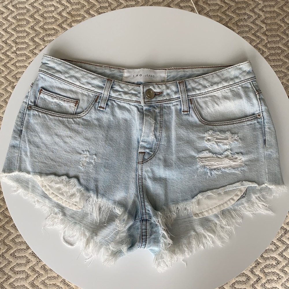 Iro jean shorts, low rise, sz 25